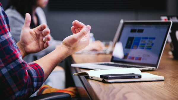 black smartphone near person